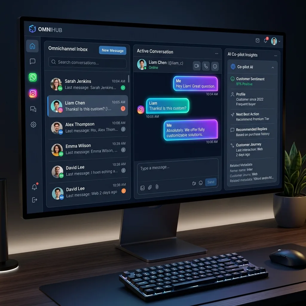 Omnichannel Inbox Dashboard Visualisation